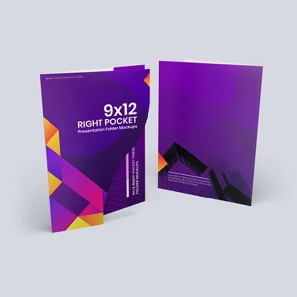 custom 9x12 presentation folders