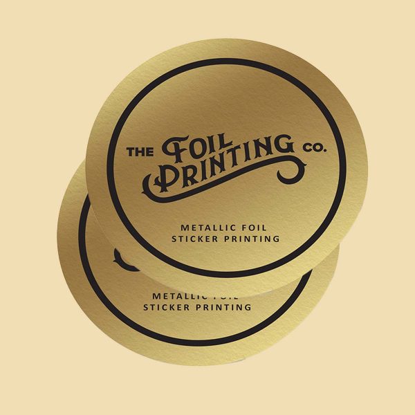 custom gold foil stickers