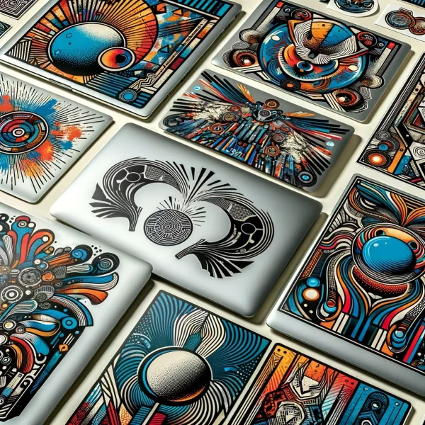 custom laptop stickers printing