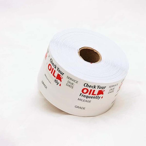 Custom Oil Change Stickers Labels - Image 4