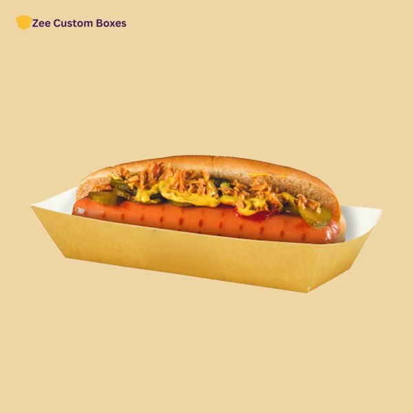 printed cardboard hot dog trays