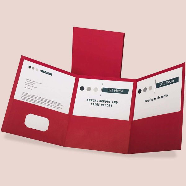 Tri Fold Presentation Folders - Image 5