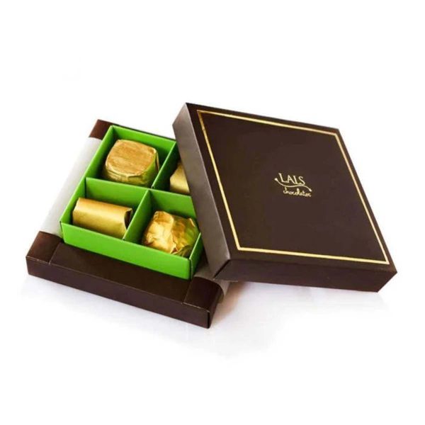 Custom 4 Piece Chocolate Packaging