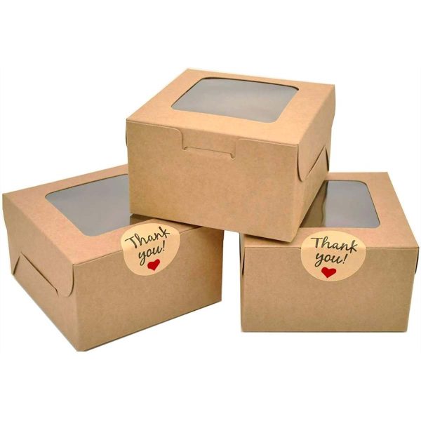 Custom Brown Bakery Packaging