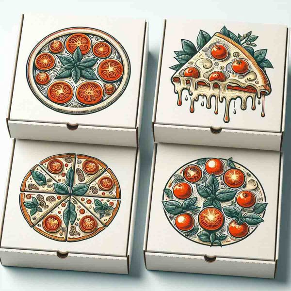 White Pizza Boxes