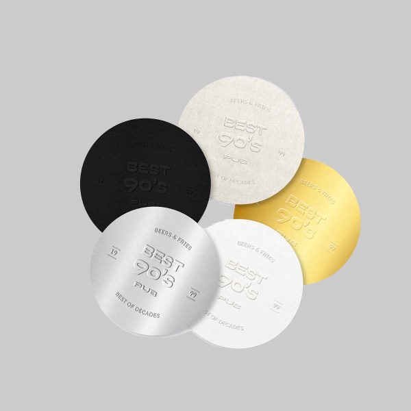 custom embossed labels